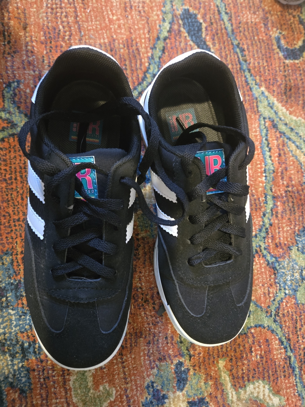 Not Rated Black and White Women's Lace-Up Sport Sneakers